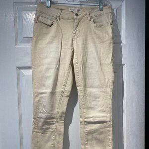 Bullhead Denim Cream Low Rise Skinny Jeans - Sz 25